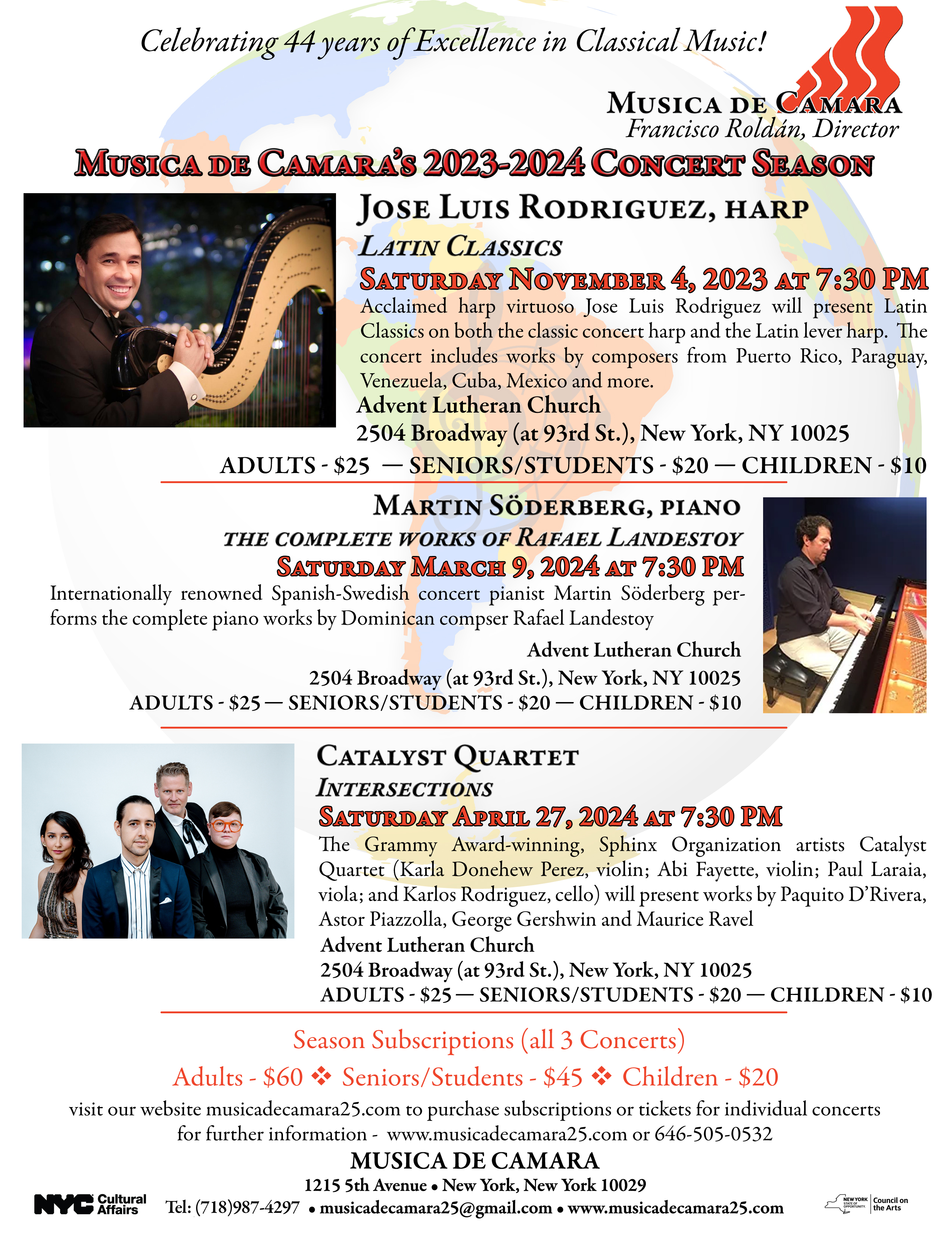 Musica de Camara 44th Anniversary Season